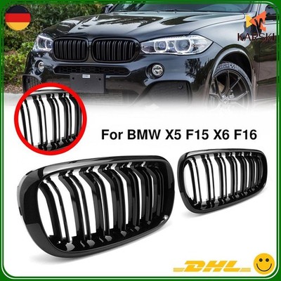 Performance Kühlergrill Glänzend Schwarz Doppelsteg für BMW X5 F15 X6 F16 13-18