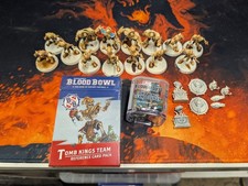 Warhammer Blood Bowl Tomb Kings Blood Bowl Team mit Würfeln und Karten