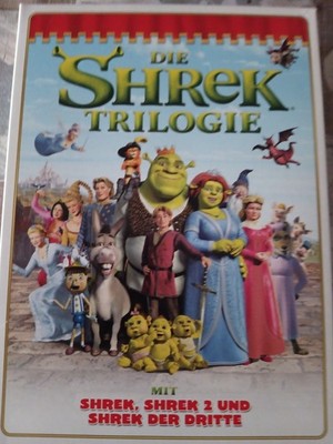3 DVDs Die Shrek Driologie DVD