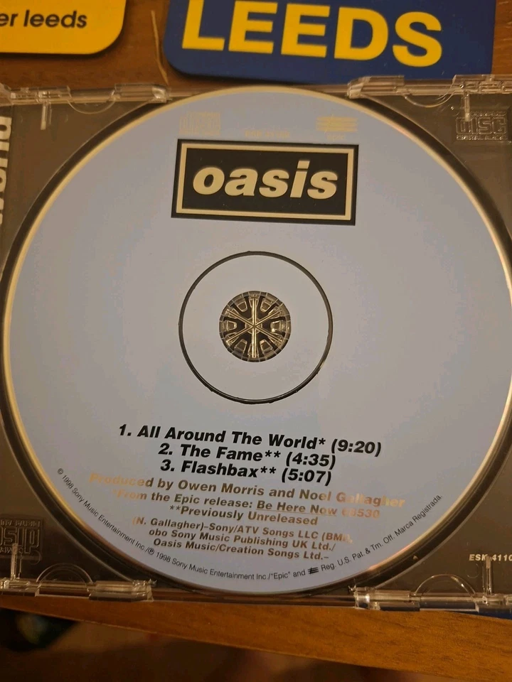 Oasis Promo Cds ALL AROUND THE WORLD  - Image 2 of 3