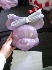 Loungefly Mickey Mouse Purple Glitter Moulded Crossbody Bag