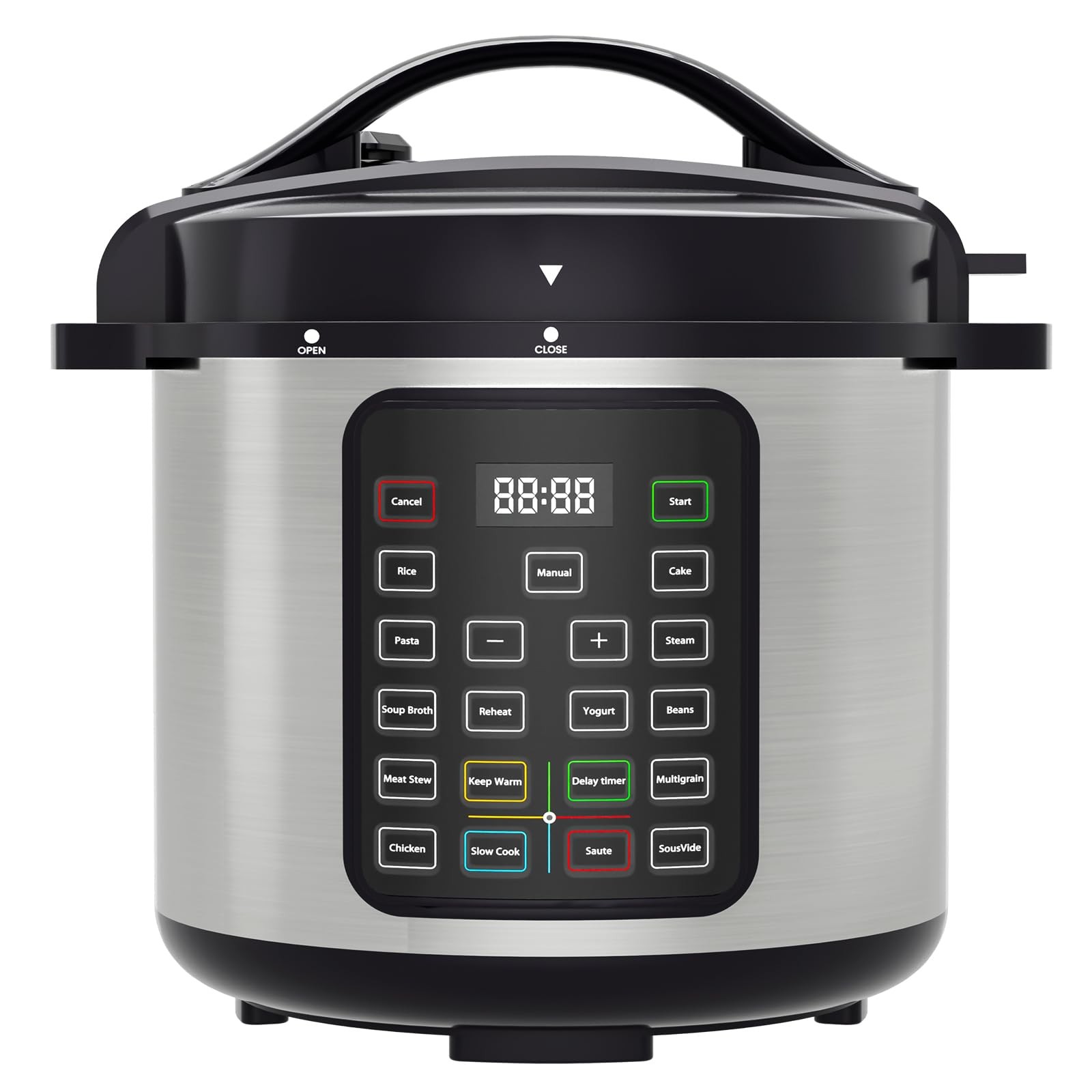 Electric Pressure Cooker 8 Quart Stainless Steel Multi Cooker Electric for Pr...
