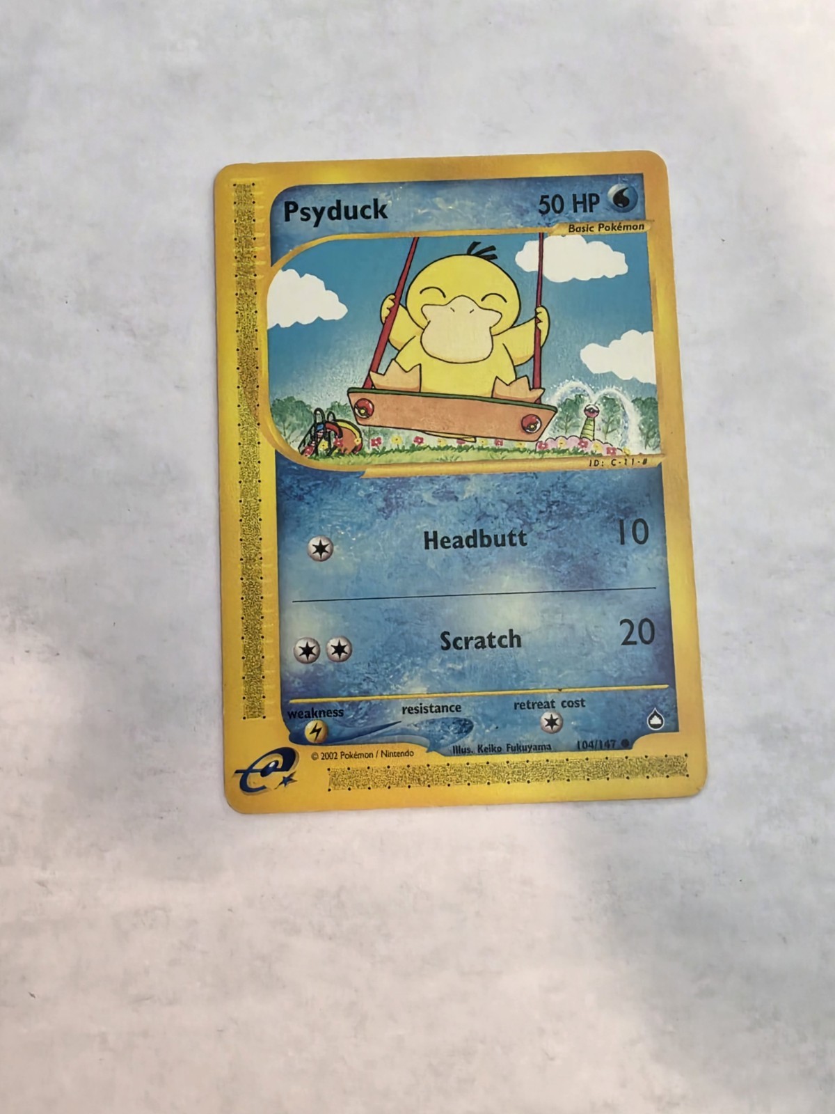 Psyduck Aquapolis Pokemon 104/147 Non Holo (LP) English