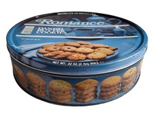 Alte Blechdose Romance D&auml;nische Butterkekse Danish Cookies - sehr gro&szlig; - Sammler