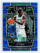2021-22 Panini Select #78 JT Thor Blue Shimmer Prizms Rookie Charlotte Hornets