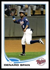 Denard Span 2013 Topps #102 Minnesota Twins MLB READ FREE SHIPPING AutographDen