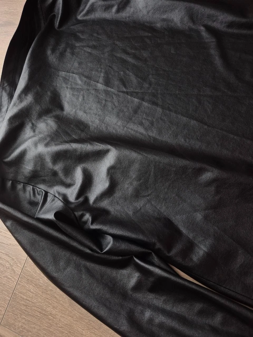 Vintage VERSACE JEANS COUTURE Black Polyurethane leather Shirt Jacket Medusa image 5