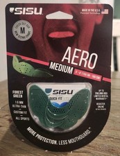 SISU Medium Forest Green NextGen Aero Guard Ultra Thin 1.6mm Adult Mouthguard