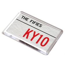 FRIDGE MAGNET - The Fifies KY10 - UK Postcode