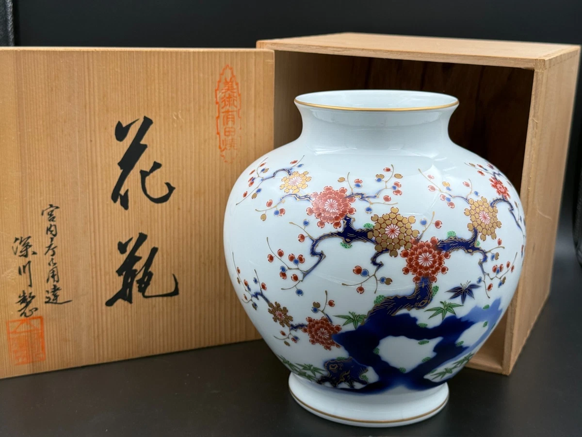 日本瓷花瓶深川| eBay