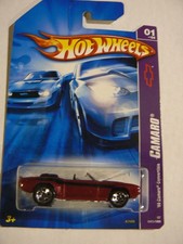 Hot Wheels Camaro 01 Of 04 '69 Camaro Convertible Red 041/180 Toy Car Brand New