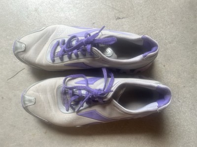 Women s Reebok Zig Zag Gym Shoes, Gray/Purple, Size 9 1/2
