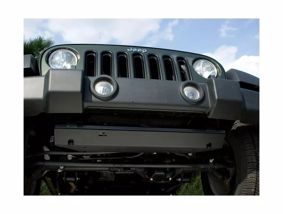 Rugged Ridge Steering Component Skid Plate Fits 07-18 Jeep Wrangler JK 2/4 Dr Foto 4 de 4