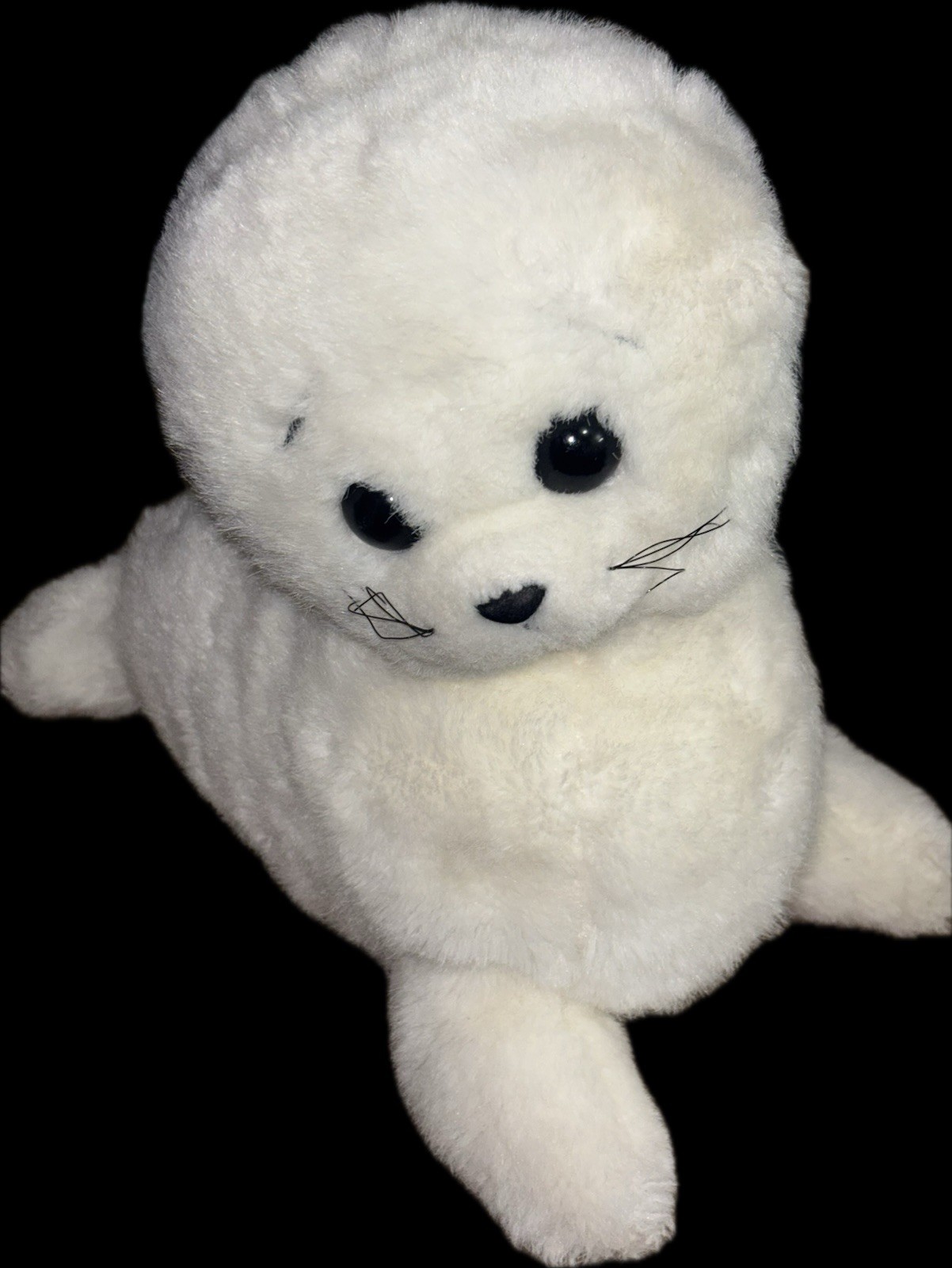 Ty Classic Plush 1990 Misty White Seal Large Head Version NHT 2nd Gen Tush US14