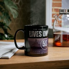 Edmund Fitzgerald 50th Anniversary Black Mug