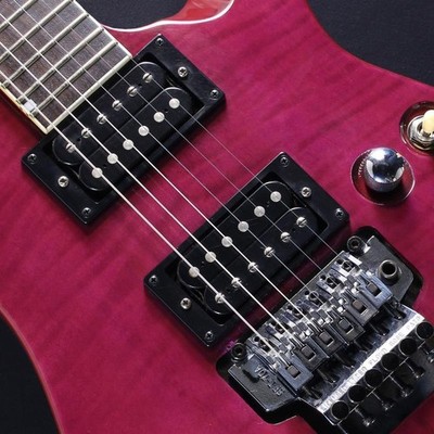 Grass Roots G-HR-49-FM See-thru Pink Electric Guitar Shipping From