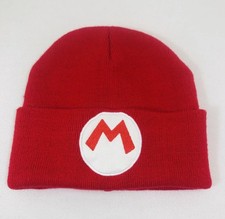 Super Mario Bros Knit Beanie - Red One Size - CultureFly Collector's Item 2017