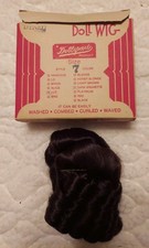 Dollspart Size 7 LLC Dark Brunette Doll Wig New In Box