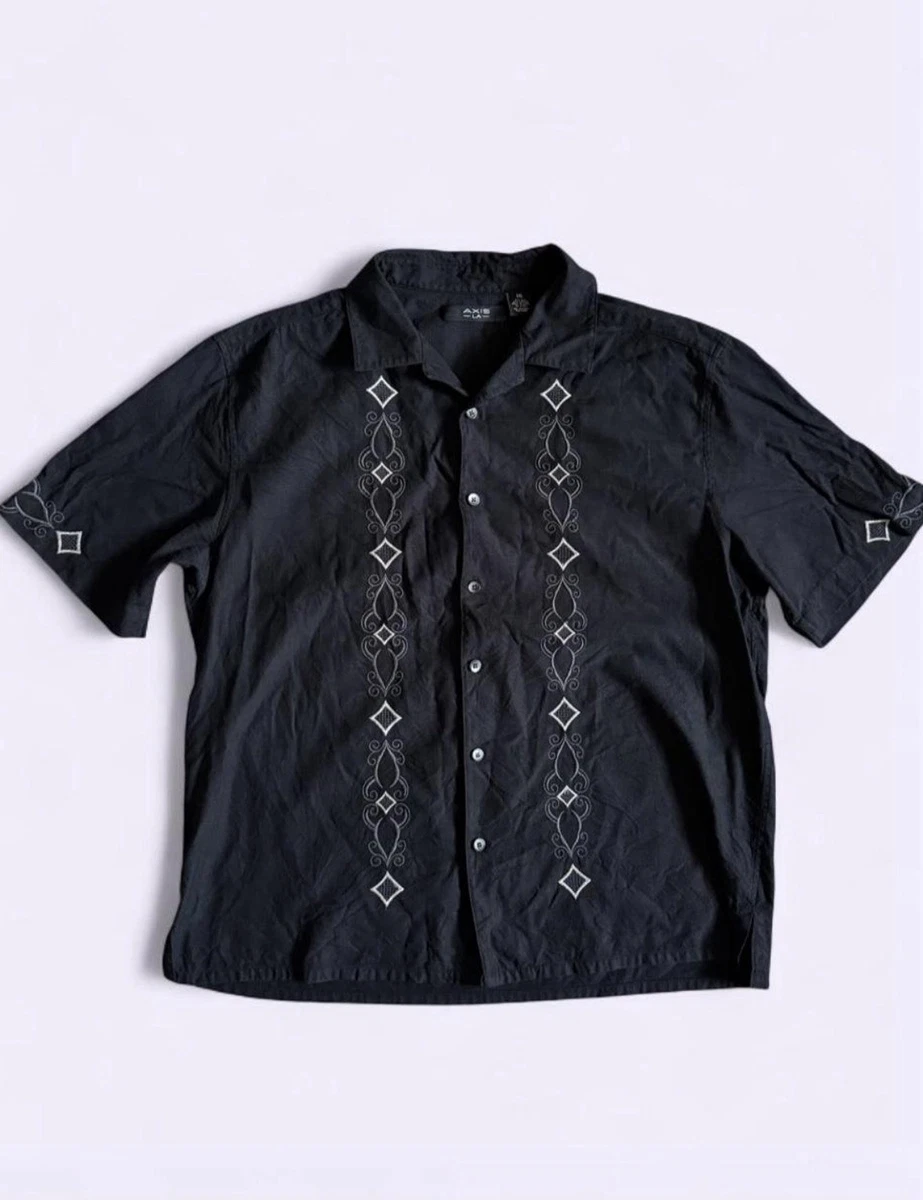 axis dress shirts Axis 6A Button Up Shirt Mens Size M Pocket Long Sleeve Work Casual