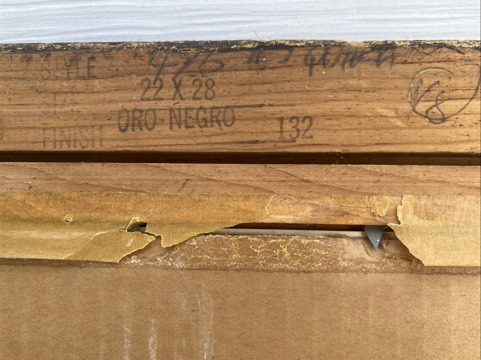 Retrato de una mujer’’ por Saudu Lieberman AP Premium marco pintado a mano en dorado Foto 3 de 4