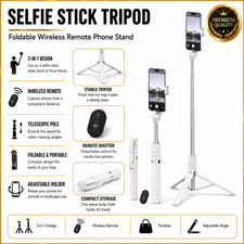 Wireless Selfie Stick Tripod 1700mm Foldable Phone Stand