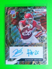 Kennedy Brooks 2022 Leaf Metal Draft #PA-KB1 Auto Crystal Snake Oklahoma #/5