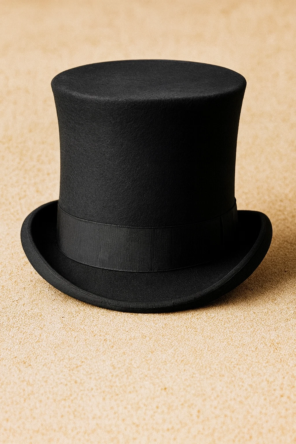 Black Wool Top Hat / Steampunk Victorian costume cosplay Hat