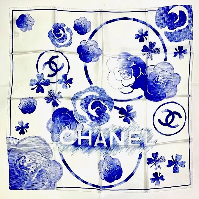 CHANEL Silk Floral Scarves & Wraps for Women for sale - eBay