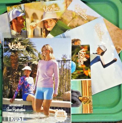 8x  UV SKINZ  2021-2025 Catalogs Ladies Women Girls Unisex Swim Fashion Models