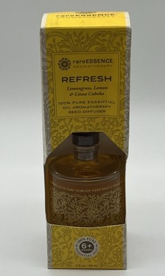 rareEARTH rareESSENCE Reed Diffuser 3oz. Refresh Lemongrass Lemon Litsea Cubeba