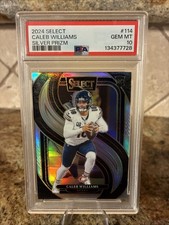 2024 Panini Select - Premier Level Caleb Williams #114 Silver Prizm (RC) Psa 10