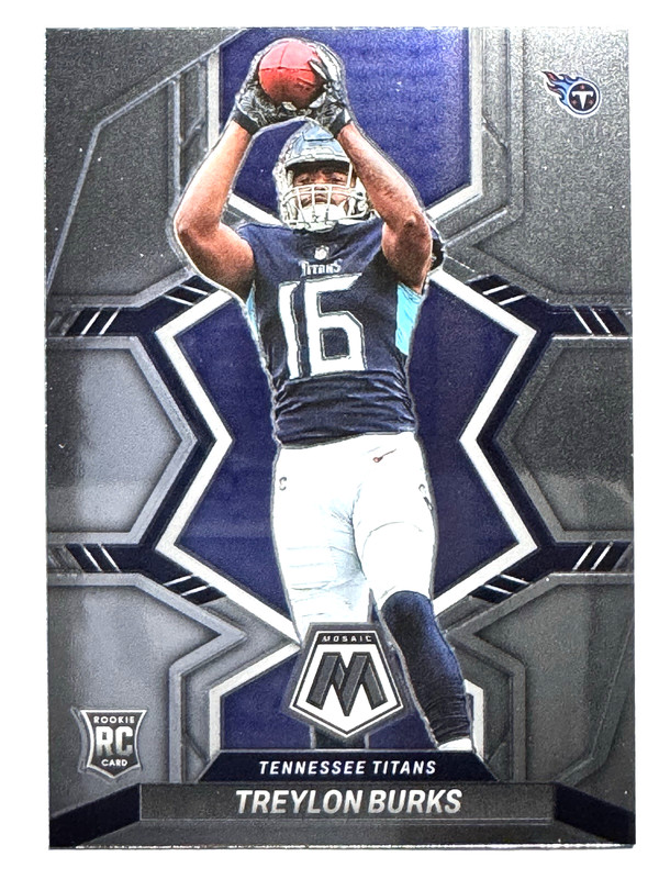 ROOKIE CARD TREYLON BURKS Tennessee Titans 2022 Panini Mosaic Football Card #315