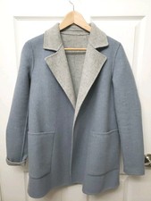 Theory Sileena Size S Reversible Boiled Wool/Cashmere Coatigan Cabincore