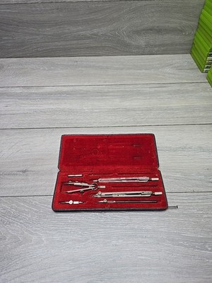 Vintage German Precision Drawing Compass Set - Technical Drafting Instruments