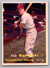1957 TOPPS #27 TED KAZANSKI PHILLIES