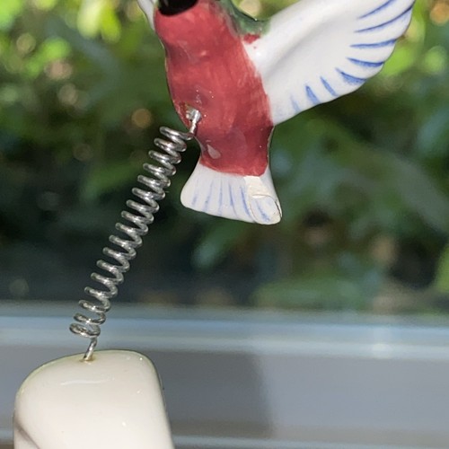 AMY LACOMBE ANNACO CREATIONS #24810 WHIMSICLAY FLORAL CAT W/BIRD ON TAIL - Picture 14 of 18