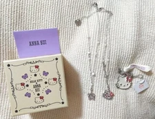 Hello kitty  ANNA SUI collaboration Kawaii Necklace Sanrio official Unused