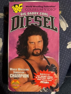 WWF BIG DADDY COOL DIESEL 1995 VHS Wrestling Bret Hart/Shawn Michaels/KK Bundy