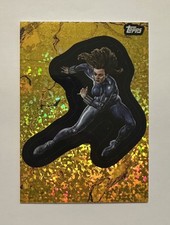2025 Topps Marvel Comic Book Heroes Black Widow Mini Diamonds Refractor /199 #62