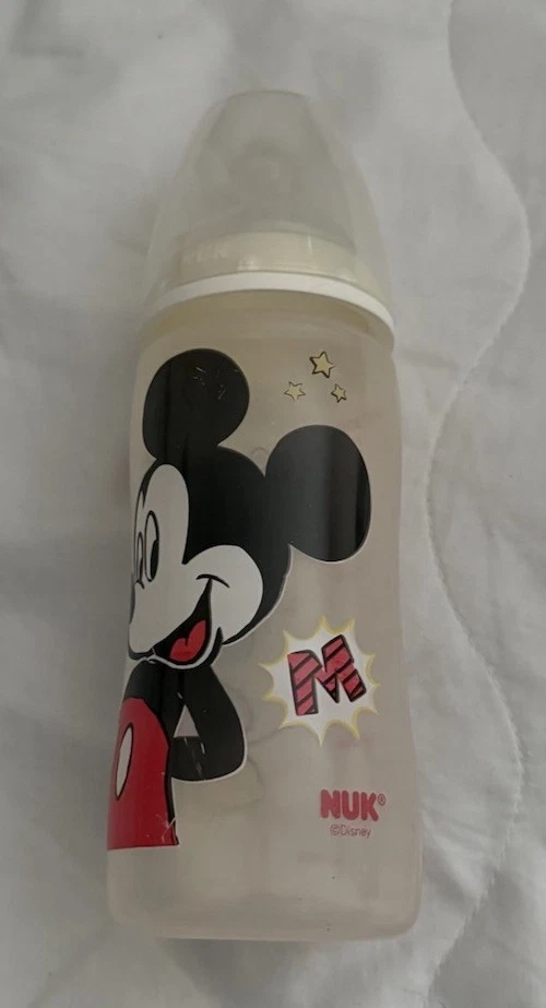 已停产 NUK 迪士尼米老鼠“So Cool”不含双酚 A 300 毫升婴儿奶瓶带盖 — 第 3/3 张图片