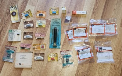 Vintage Electronic Components Lot   NOS   GE, Belfuse, GC, Archer, Magnavox, IR