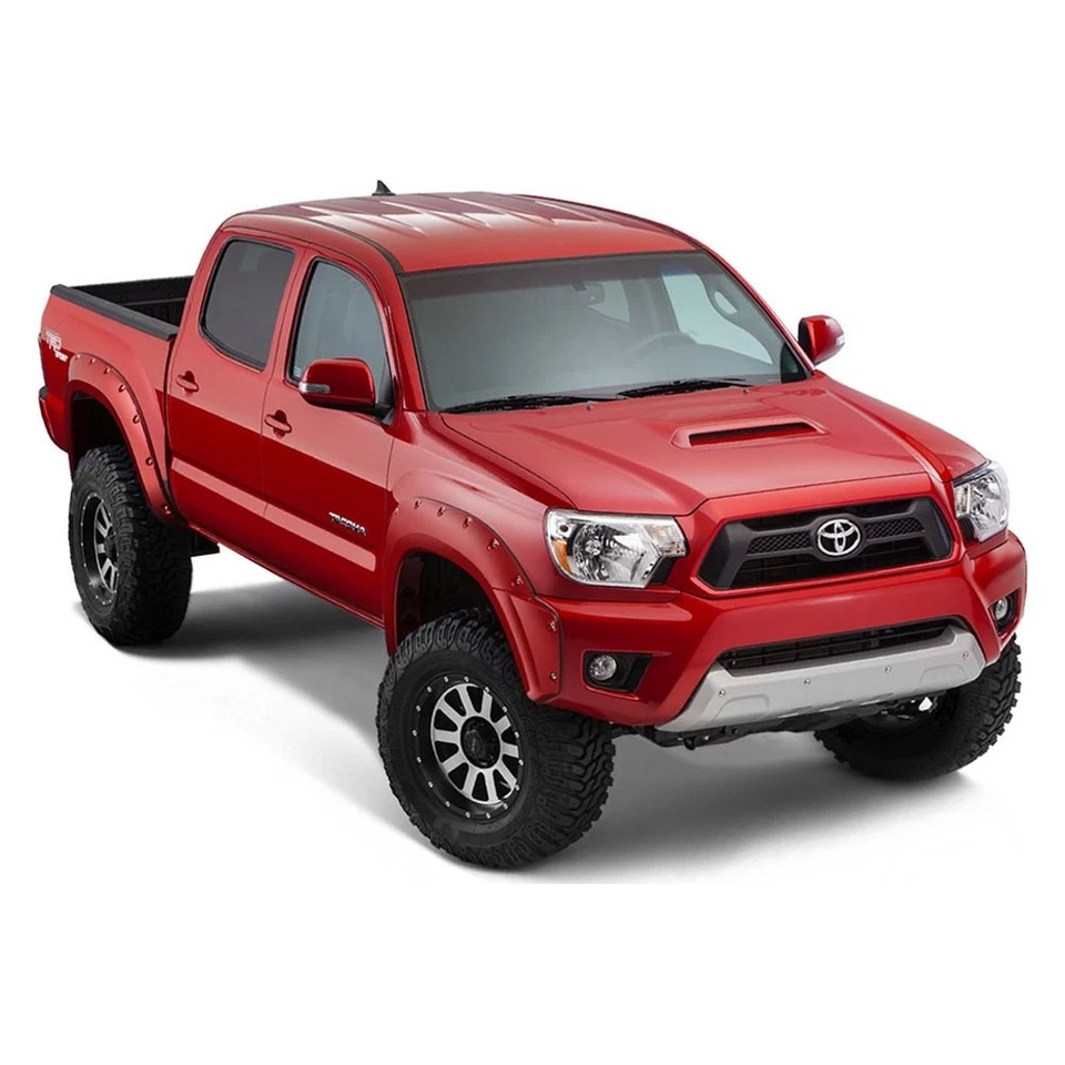 For Toyota Tacoma 12-15 Pocket Style Matte Black Front & Rear Fender Flares - Изображение 2 из 4