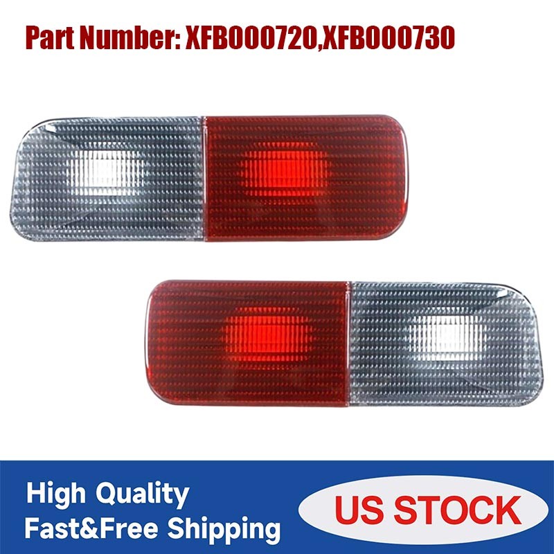 2PC Rear Bumper Light Tail Fog Reflector Lamp For Land Rover Discovery 2003-2004