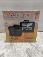 ROVE Stealth 4K Dash Cam Front Night Vision Motion Detection 3840x2160P GPS WiFi