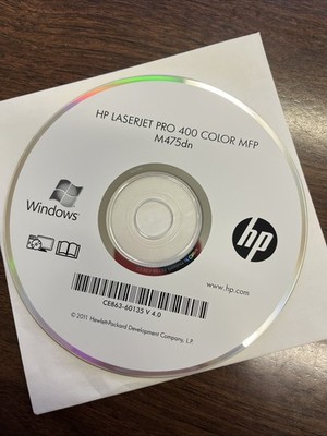 HP LaserJet Pro 400 Color MFP M475dn Driver Utilities Software Disc CD Windows