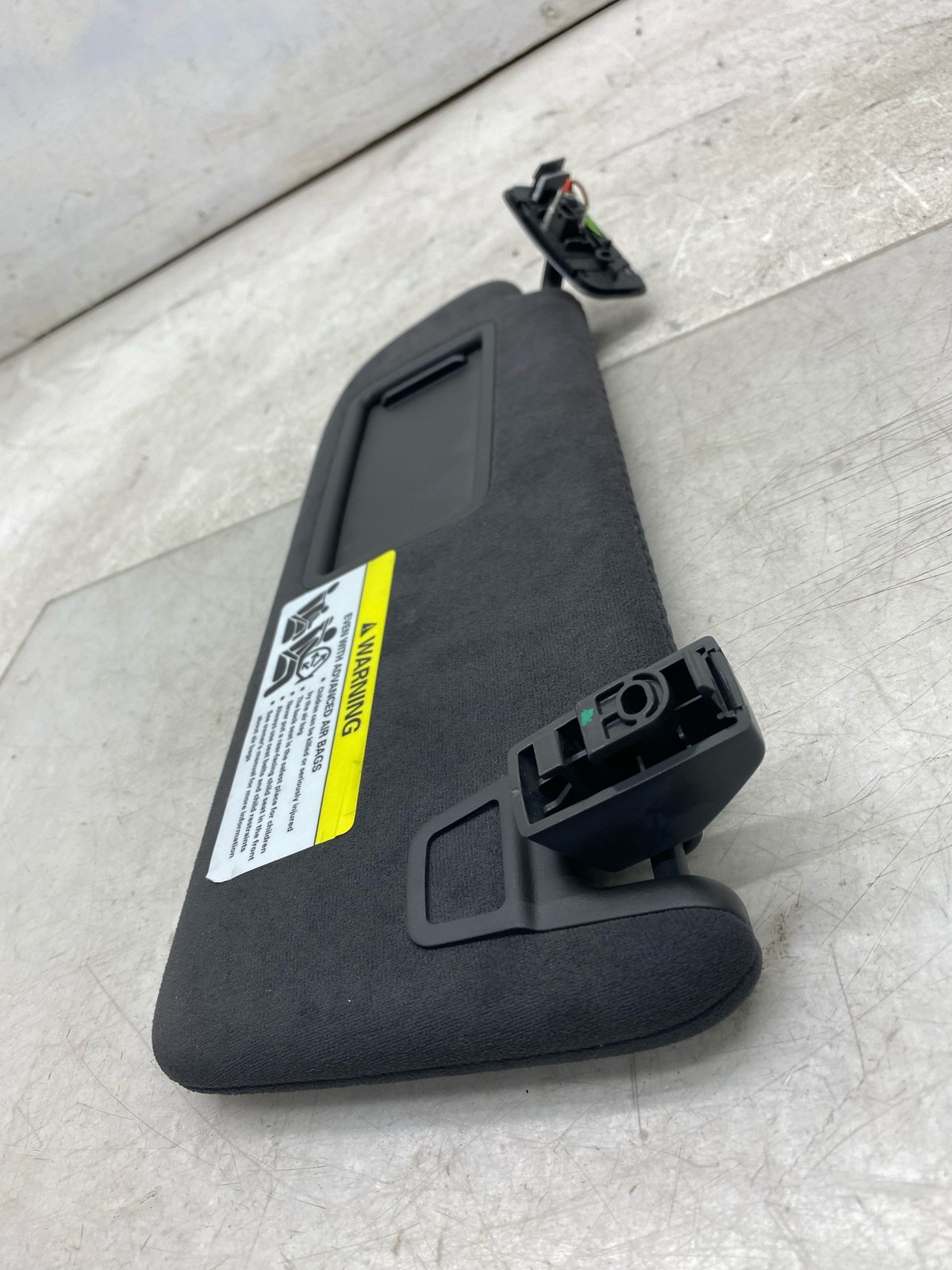 2015-2020 BENTLEY BENTAYGA OEM LEFT RIGHT SUN VISOR SHADE SET x2 BLACK SUEDE