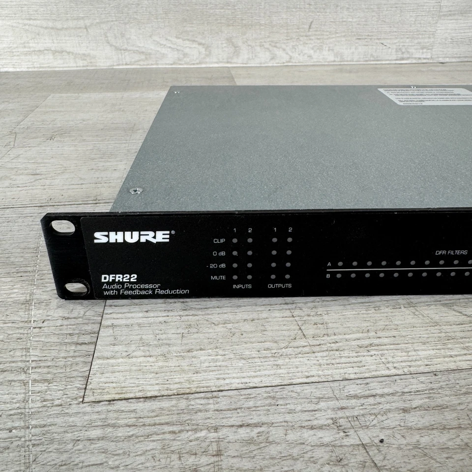 Shure DFR22 - Feedback Suppression Processor - AS IS - Image 2 of 4