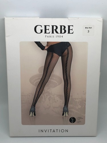 Collants Voile GERBE Taille 0 Opaline - Neufs Avec Étiquettes, Très Transparents