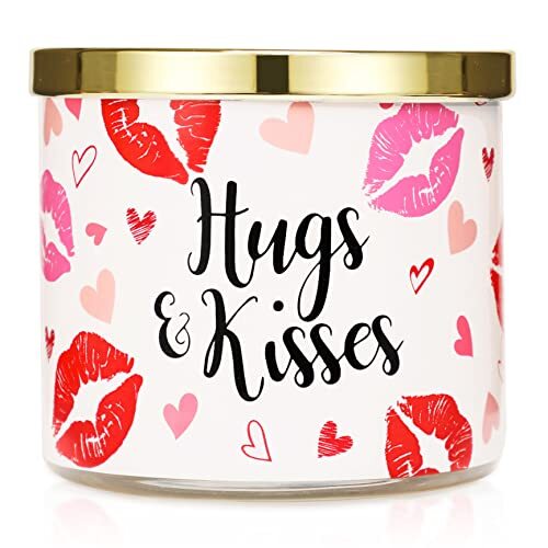 Rose Scented Candle, Hug&Kisses Candle Gift, Valentine’s Day Hug & Kisses - Picture 2 of 7