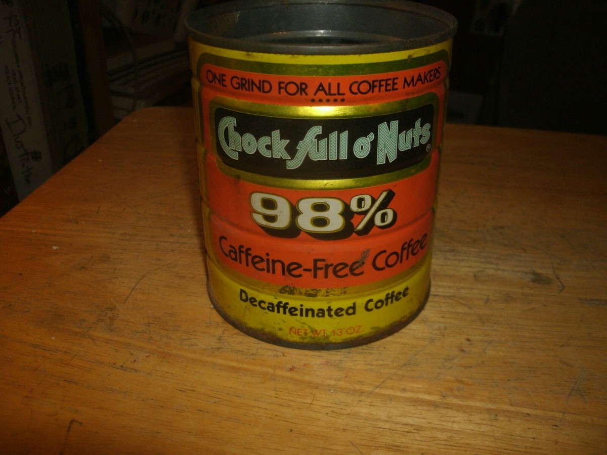 Vintage Chock Full of Nuts 98% Caffeine Free 13oz | eBay
